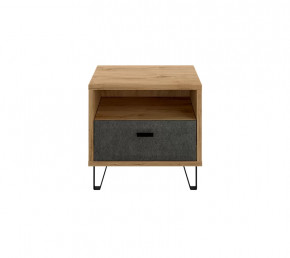 GRACE тумба прикроватная KOM1S (Дуб наварра/Графит) в Советском - sovetskij.mebel-tymen.ru | фото