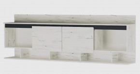 ГРЕТТА Антресоль 2000 (ш2000*г305*в670мм), ЛДСП дуб крафт белый-антрацит/ЛДСП дуб крафт белый в Советском - sovetskij.mebel-tymen.ru | фото