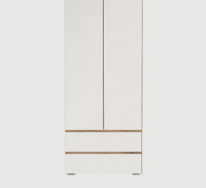 ГРЕТТА Шкаф 2С2Я 2дв, 2ящ. (ш900*г507*2120мм), ЛДСП дуб крафт золотой/ЛДСП белый в Советском - sovetskij.mebel-tymen.ru | фото