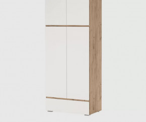 ГРЕТТА Шкаф 4С1Я (ш900*г507*в2120мм), ЛДСП дуб крафт золотой/ЛДСП белый в Советском - sovetskij.mebel-tymen.ru | фото