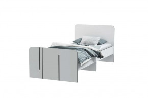 ГРЕЙ Кровать 900 (сп/м 900*2000мм), Белый Бриллиант с ФП  НАСТИЛ в Советском - sovetskij.mebel-tymen.ru | фото