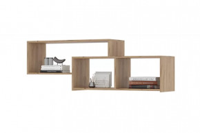 ХЕЛЕН ПЛ01 Полка (ш1402*г330*в472мм), Дуб Крафт Золотой/Серый Графит в Советском - sovetskij.mebel-tymen.ru | фото