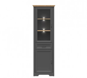 JASMIN шкаф REG1W1D1S с подсветкой (Графит/ Дуб артизан) в Советском - sovetskij.mebel-tymen.ru | фото