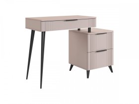 Туалетный столик (без зеркала) Катрин кашемир/фрапучино матовый в Советском - sovetskij.mebel-tymen.ru | фото