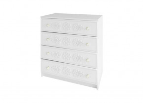 KI-KI КМД800.1 Комод 800 (ш800*г450*в860мм), ЛДСП белый/МДФ белое дерево в Советском - sovetskij.mebel-tymen.ru | фото