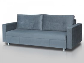 Диван Комфорт с прямыми подлокотниками серый в Советском - sovetskij.mebel-tymen.ru | фото