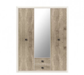 КОЕН шкаф SZF3D2S (Ясень снежный/Сосна натуральная) в Советском - sovetskij.mebel-tymen.ru | фото