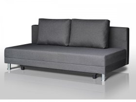 Диван Комфорт Лайт без подлокотников 2 подушки графит в Советском - sovetskij.mebel-tymen.ru | фото