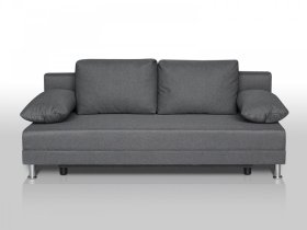 Диван Комфорт без подлокотников 4 подушки графит в Советском - sovetskij.mebel-tymen.ru | фото