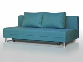 Диван Комфорт Лайт без подлокотников 2 подушки азур в Советском - sovetskij.mebel-tymen.ru | фото