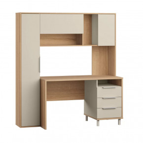 Комфорт Стол рабочий 12.95 N (Дуб сонома/Сатин) в Советском - sovetskij.mebel-tymen.ru | фото