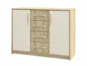 Комод №12 Эдем-1 Секция-12 Дуб сонома/Белый жемчуг в Советском - sovetskij.mebel-tymen.ru | фото