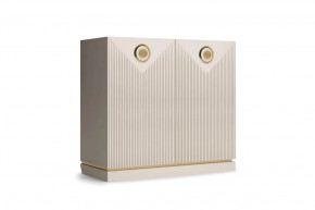 Комод 2-дверный "Капри" Сатин/Сатин в Советском - sovetskij.mebel-tymen.ru | фото