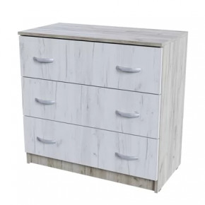 Комод 3 ящика КМ 551-М  Спальня Басса Дуб крафт в Советском - sovetskij.mebel-tymen.ru | фото