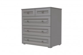 Комод 5 ящиков Олимп Серый шифер/Антрацит в Советском - sovetskij.mebel-tymen.ru | фото