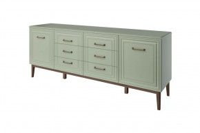 Комод 6 ящиков 2 двери Гориция Зелёный самшит в Советском - sovetskij.mebel-tymen.ru | фото