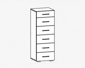 Комод 6 ящиков "Фиеста" №15 в Советском - sovetskij.mebel-tymen.ru | фото