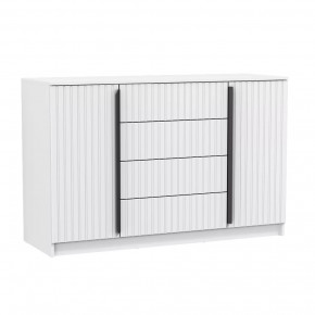 Комод 67.11 Брандо (ЛДСП белый / МДФ ПВХ белый матовый) в Советском - sovetskij.mebel-tymen.ru | фото