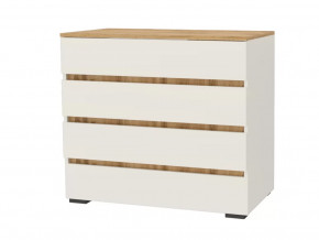 Комод 900 Дубай Секция-3 Белый жемчуг/Дуб Вотан в Советском - sovetskij.mebel-tymen.ru | фото