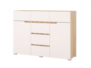 Комод Анталия 1200 Сонома-Белый софт в Советском - sovetskij.mebel-tymen.ru | фото