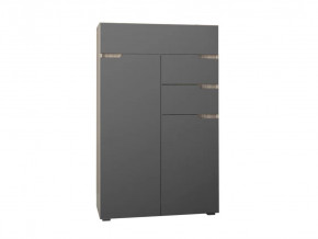 Комод Анталия Сонома-Графит софт в Советском - sovetskij.mebel-tymen.ru | фото