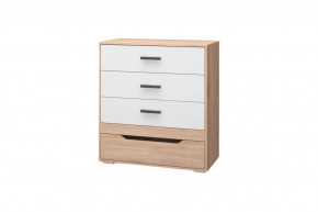 Комод Джуниор, дуб сонома/ дуб сонома, белый в Советском - sovetskij.mebel-tymen.ru | фото