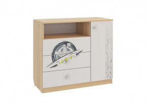 Комод Форсаж дуб сонома/белый в Советском - sovetskij.mebel-tymen.ru | фото