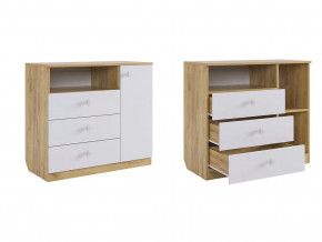 Комод Форсаж дуб крафт золотой/белый в Советском - sovetskij.mebel-tymen.ru | фото