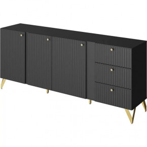 Комод КД-1 Reno Чёрный НК-мебель в Советском - sovetskij.mebel-tymen.ru | фото