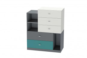 Комод Клео К-1, графит, миндаль, океан Диал в Советском - sovetskij.mebel-tymen.ru | фото