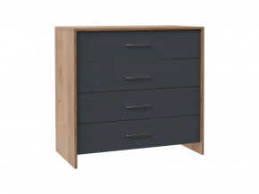 Комод с плитой 22мм Либерти Дуб крафт золотой/Антрацит в Советском - sovetskij.mebel-tymen.ru | фото