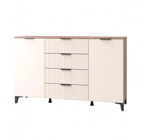 Комод Тоскана с 2-мя дверками и 4 ящиками, дуб табачный/бисквит в Советском - sovetskij.mebel-tymen.ru | фото