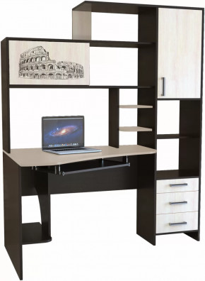 Компьютерный стол КЛ №6.0 Венге/Дуб молочный в Советском - sovetskij.mebel-tymen.ru | фото