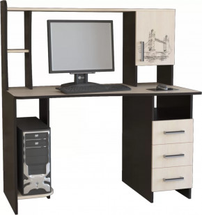 Компьютерный стол КЛ №6.4 Венге/Дуб молочный в Советском - sovetskij.mebel-tymen.ru | фото