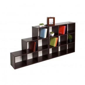 Комплект полок-стеллажей ПД-1 и ПД-8 венге Мира в Советском - sovetskij.mebel-tymen.ru | фото