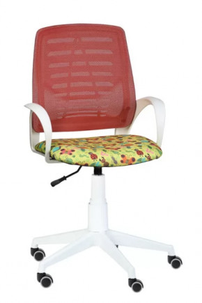 Кресло Ирис WHITE сетка /ткань Т53 (подлокот.084) белая крестовина в Советском - sovetskij.mebel-tymen.ru | фото