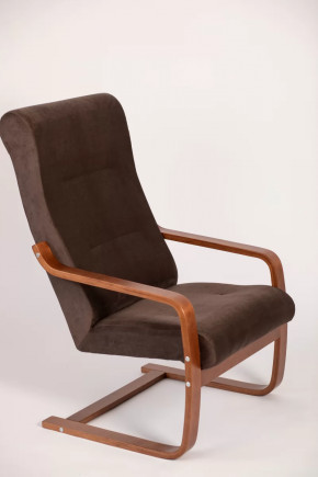 Кресло-качалка пружинка Палермо (РЕЛАКС) ткань Шоколад в Советском - sovetskij.mebel-tymen.ru | фото