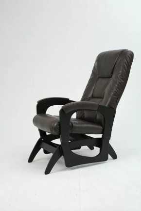 Кресло маятниковое Леон экокожа венге в Советском - sovetskij.mebel-tymen.ru | фото