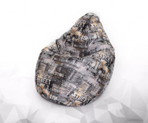 Кресло-мешок Груша средняя, велюр, цвет Централ вижен в Советском - sovetskij.mebel-tymen.ru | фото