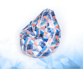 Кресло-мешок Груша средняя, велюр, цвет Сноу деним в Советском - sovetskij.mebel-tymen.ru | фото