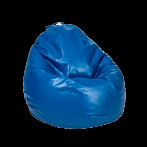 Кресло-мешок "ЛЮКС" Большая, к/з цвет синий в Советском - sovetskij.mebel-tymen.ru | фото