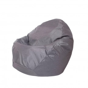 Кресло-мешок "МАКСИ", ткань рогожка, цвет Тёмно-серый в Советском - sovetskij.mebel-tymen.ru | фото