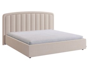 Кровать с подъемным механизмом Сиена 2 180х200 см крем (велюр) в Советском - sovetskij.mebel-tymen.ru | фото