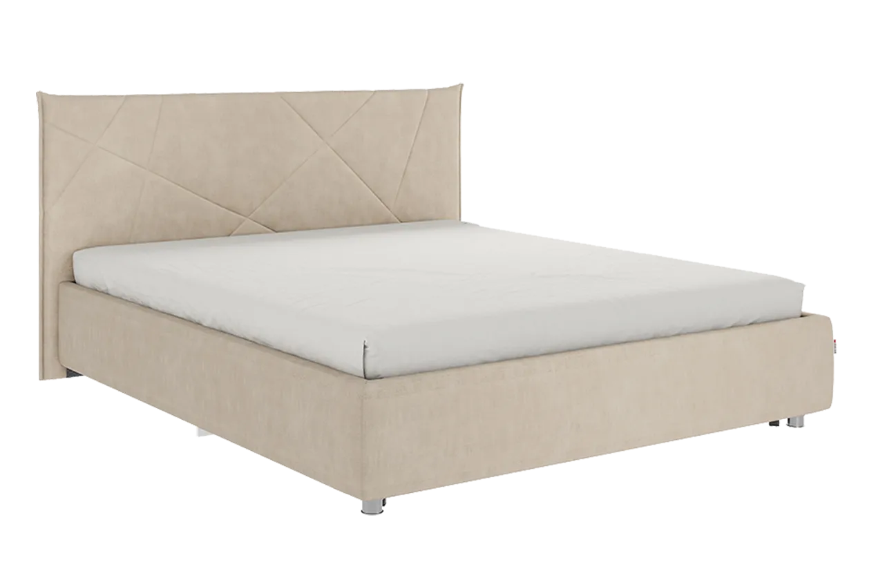 Кровать с основанием Бест 160х200 см капучино (велюр) в Советском - sovetskij.mebel-tymen.ru | фото