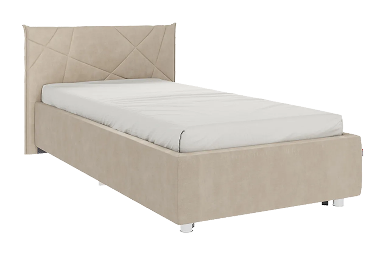 Кровать с основанием Бест 90х200 см капучино (велюр) в Советском - sovetskij.mebel-tymen.ru | фото