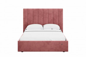 Кровать 1400 Ингрид 312 Велюр Ультра коралл в Советском - sovetskij.mebel-tymen.ru | фото