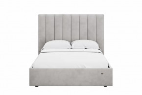 Кровать 1400 Ингрид 312 Велюр Ультра Смог в Советском - sovetskij.mebel-tymen.ru | фото