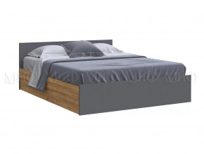 Кровать 1600 Басямиф, графит/дуб крафт в Советском - sovetskij.mebel-tymen.ru | фото