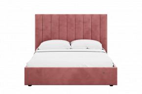 Кровать 1600 Ингрид 312 Велюр Ультра коралл в Советском - sovetskij.mebel-tymen.ru | фото