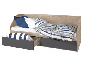 Кровать 800 2 ящика Анталия Графит в Советском - sovetskij.mebel-tymen.ru | фото